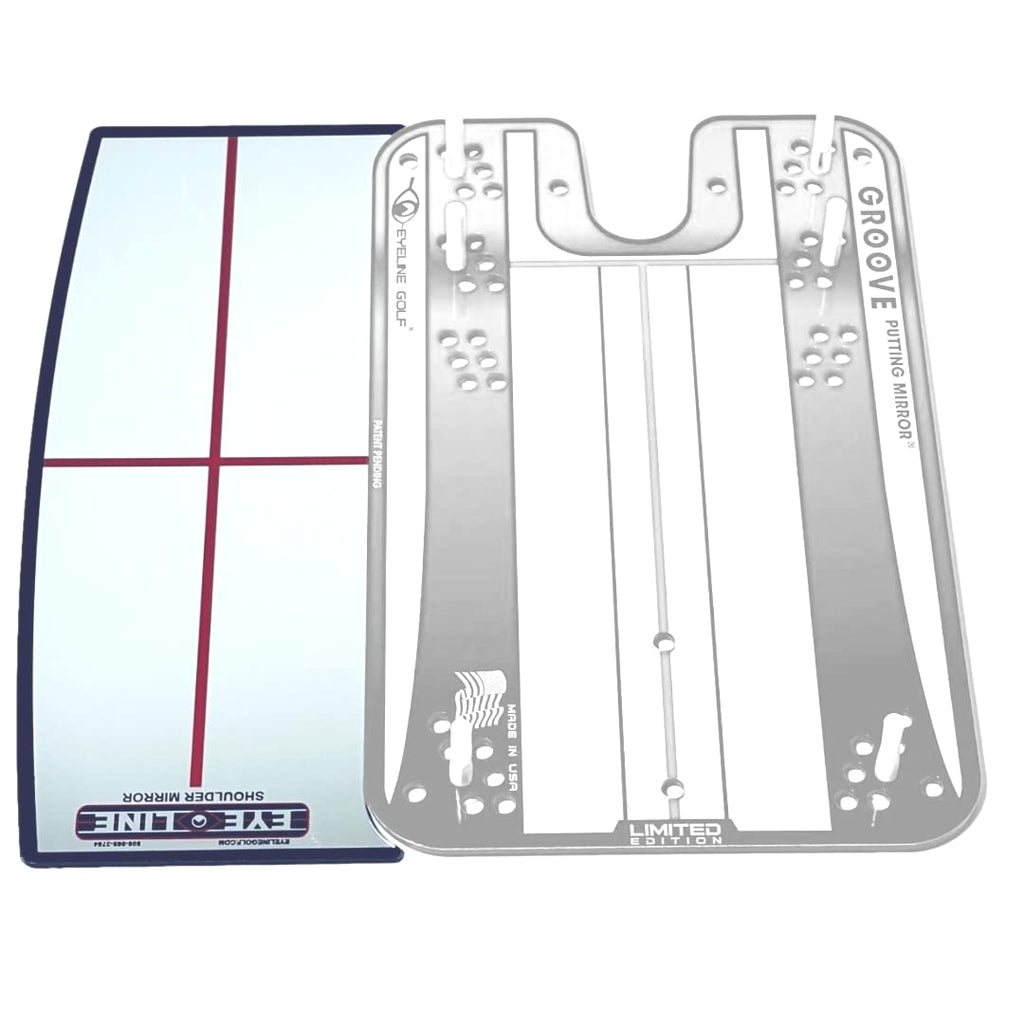 Eyeline Golf Small Putting Alignment Shoulder Mirror - Portable Aids To Improve Your Putting Setup, Eye Placement, Putter Face A