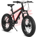 richvelo 20 Inch Mountain Bike for Kids and Teenagers, High Carbon Steel Frame, Disc Brakes, Durable Wide Tires, Front Suspensio