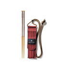 Snow Peak Wabuki Chopsticks - Collapsible Stainless Steel Chopsticks With Case - Reusable Utensils Perfect For Camping & Travel 