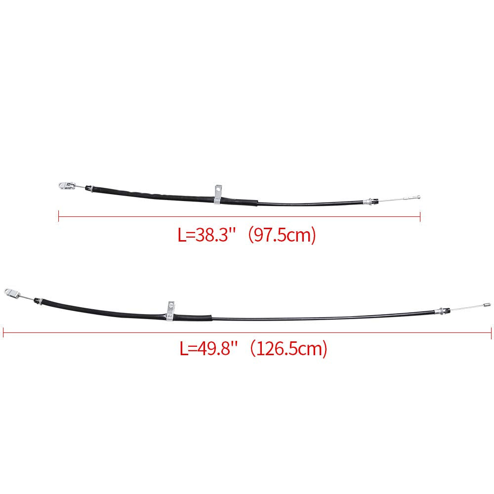 Drive-Up 2Pcs Club Car Precedent 2004+ Brake Cable Stainless Steel Core Driver & Passenger Side And 2018-Up Tempo G&E Golf Cart