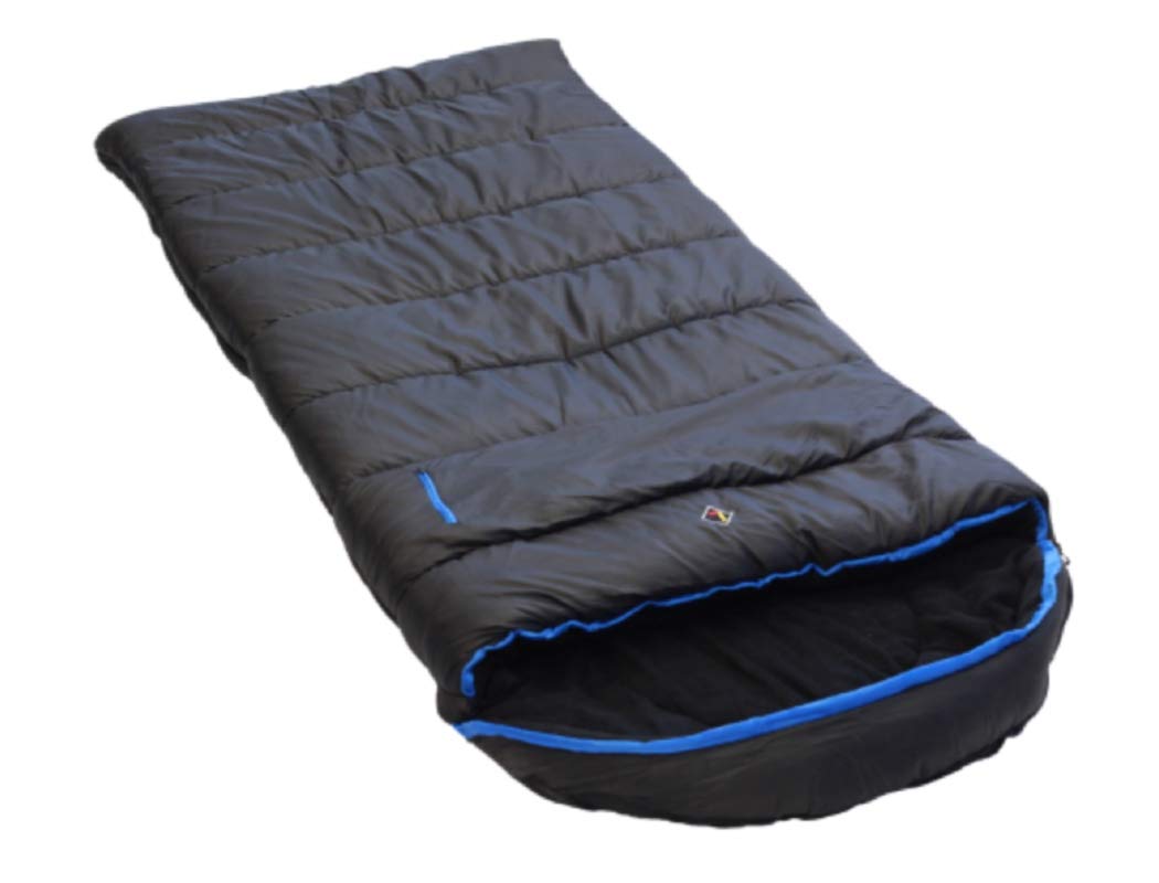 Ledge Sports Big Horn -20 F Degree Xl Oversize Fleece Lined Sleeping Bag (90 X 40, Black)