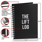 The Lift Log Workout Journal & Bookmark - 6 Month Undated (A5, 6   X 8   ) Fitness Journal - Assist In Weight Loss & Weight Lift