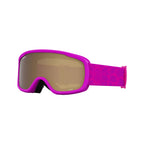Giro Buster Youth Ski Goggles - Snowboard Goggles For Kids, Boys, And Girls - Purple Bloom Strap With Amber Rose Lens