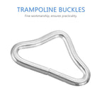 40Pcs Trampoline Triangle Ring Leash Rings Heavy Duty Leash Replacement Trampoline Clips Marine Clips Bungee Bed Triangle Ring G