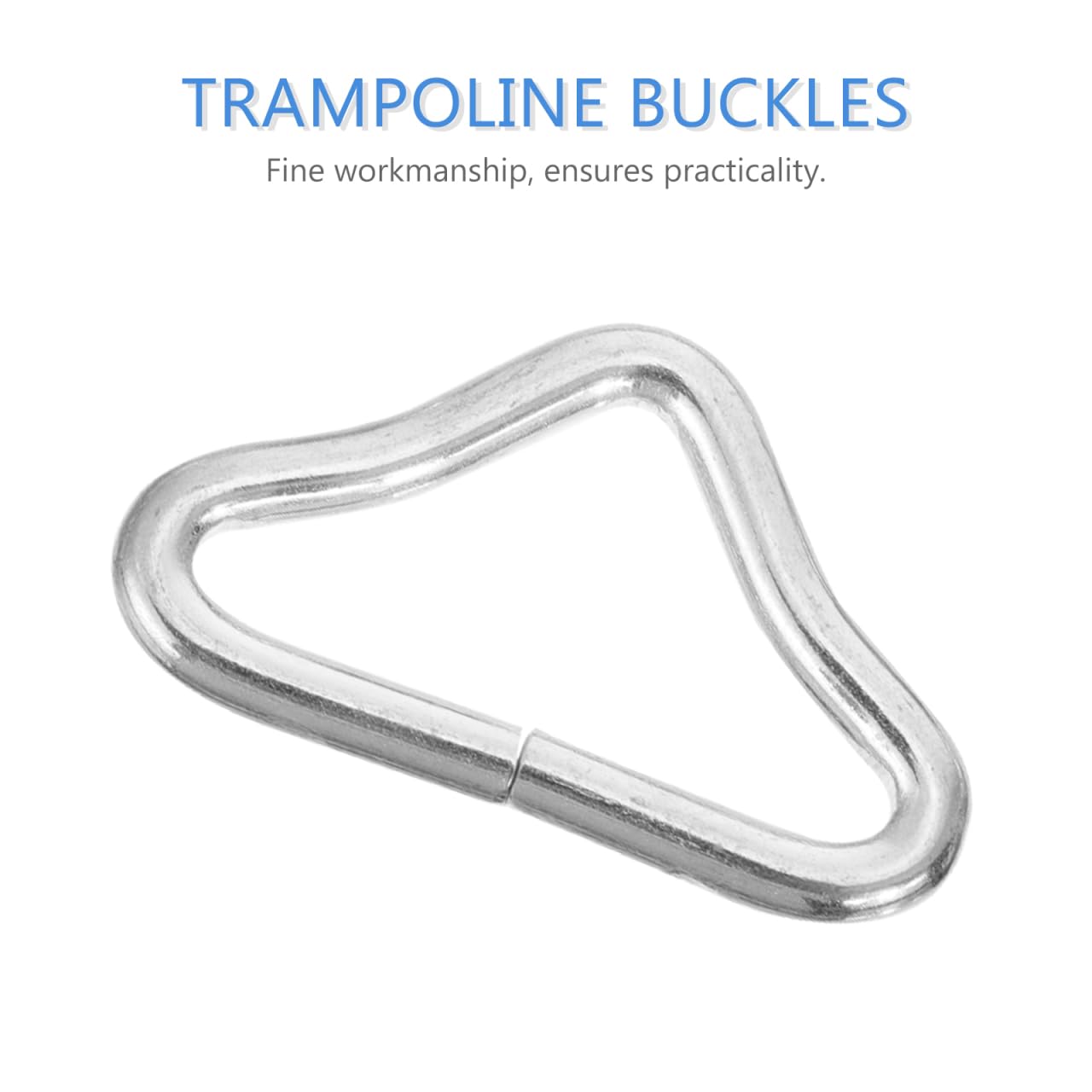 40Pcs Trampoline Triangle Ring Leash Rings Heavy Duty Leash Replacement Trampoline Clips Marine Clips Bungee Bed Triangle Ring G
