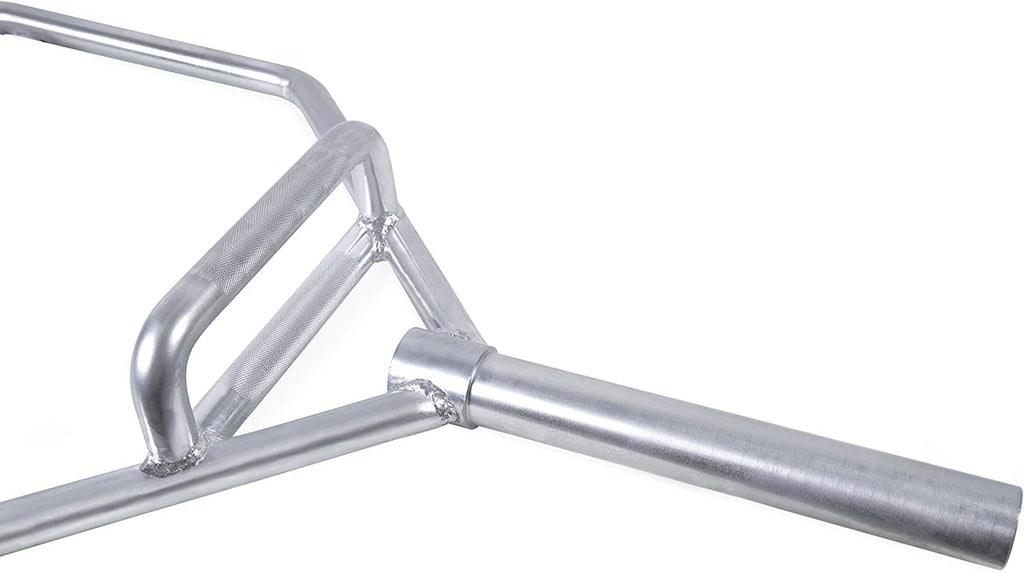 Cap Barbell Mega Olympic Trap Bar, Deadlift Bar, Hex Bar With Combo Neutral Grips, Chrome - New Version (Obis-91Hc)