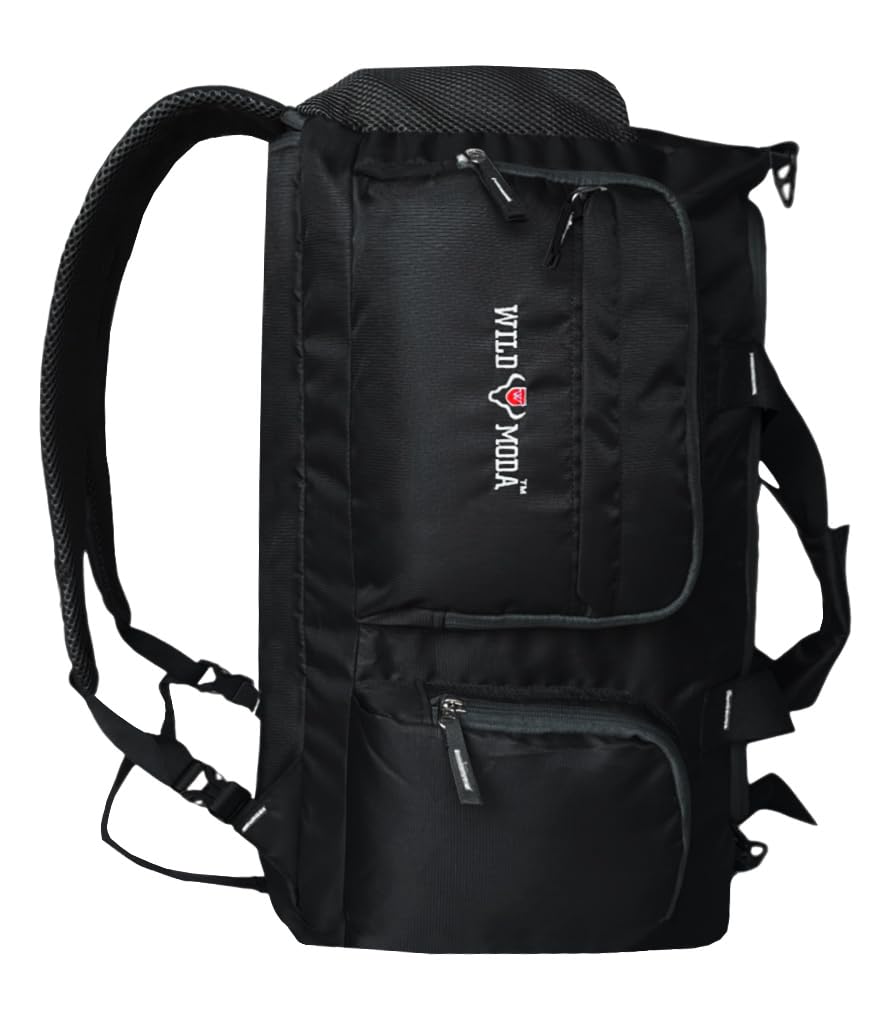 Flexforce 45L AllInOne Travel, Trekking, Duffel Bag, Sports & Gym Bag (Black)