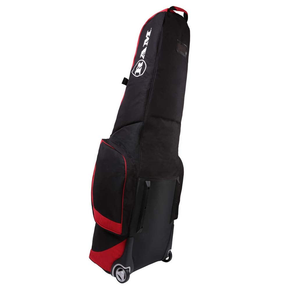 Ram Fx Golf Travel Cover Deluxe Padded Wheeled Flight Bag Red