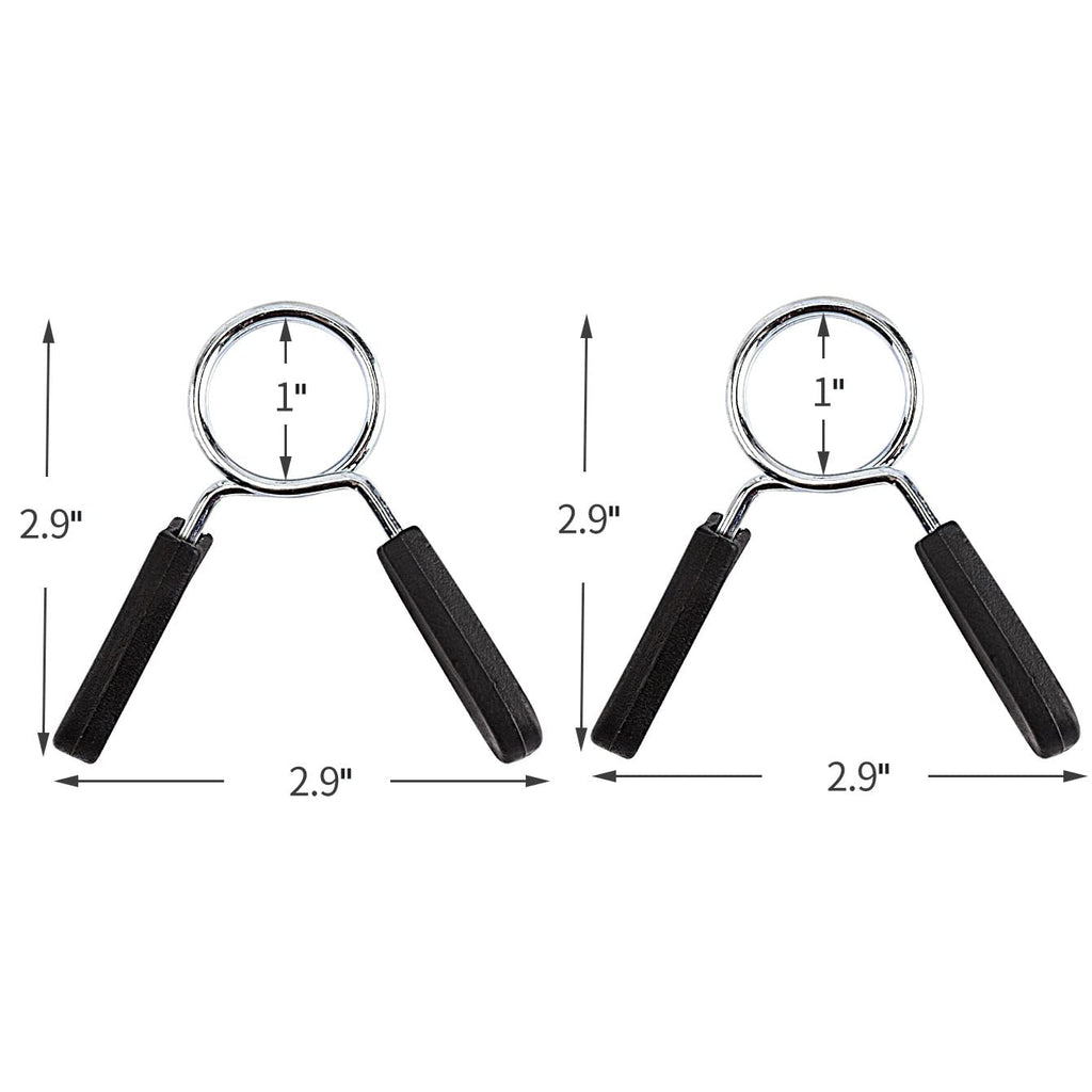 Eastygold Dumbbell Spring Clip Circlip Collars Barbell Weight Bars Clamps Clips Fitness Weightlifting Lock Buckle 1 Inch For Sta