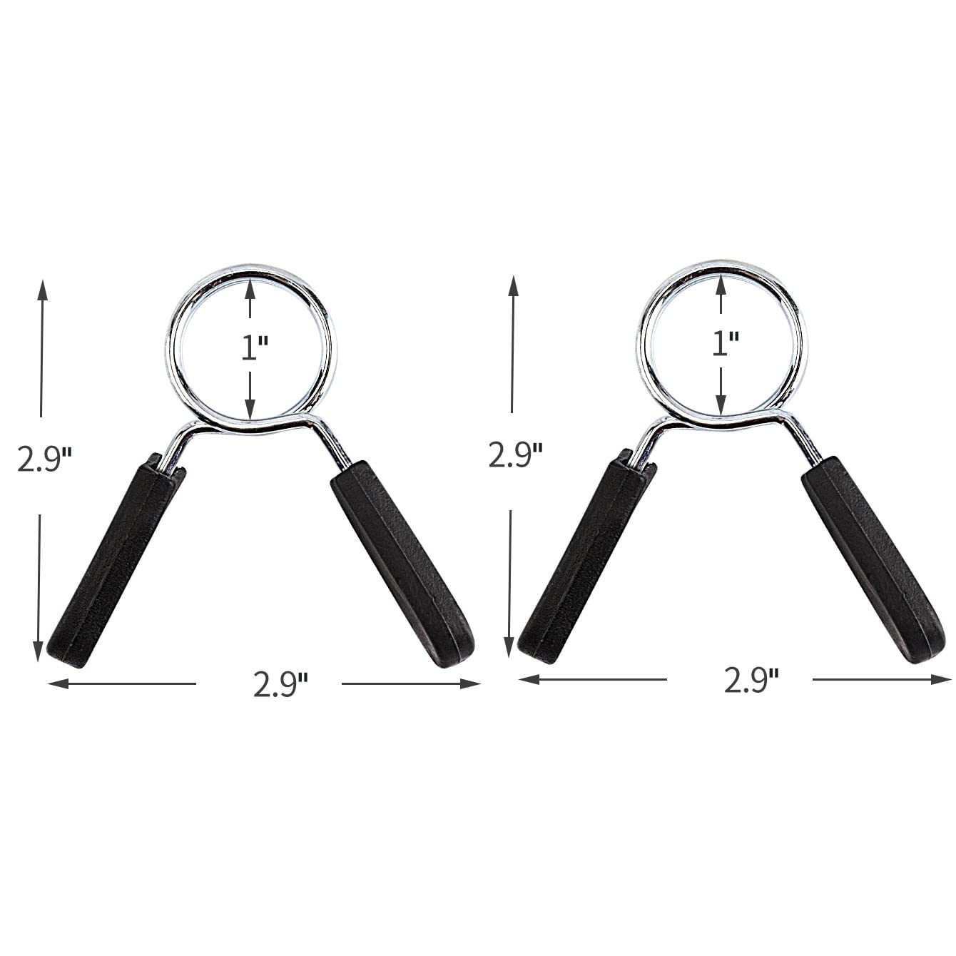 Eastygold Dumbbell Spring Clip Circlip Collars Barbell Weight Bars Clamps Clips Fitness Weightlifting Lock Buckle 1 Inch For Sta