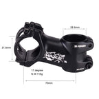 Mtb Stem 31.8 70Mm 17 Degree Bike Stem Wake Mountain Bike Stem Short Handlebar Stem For Most Bicycle, Road Bike, Mtb, Bmx, Fixie