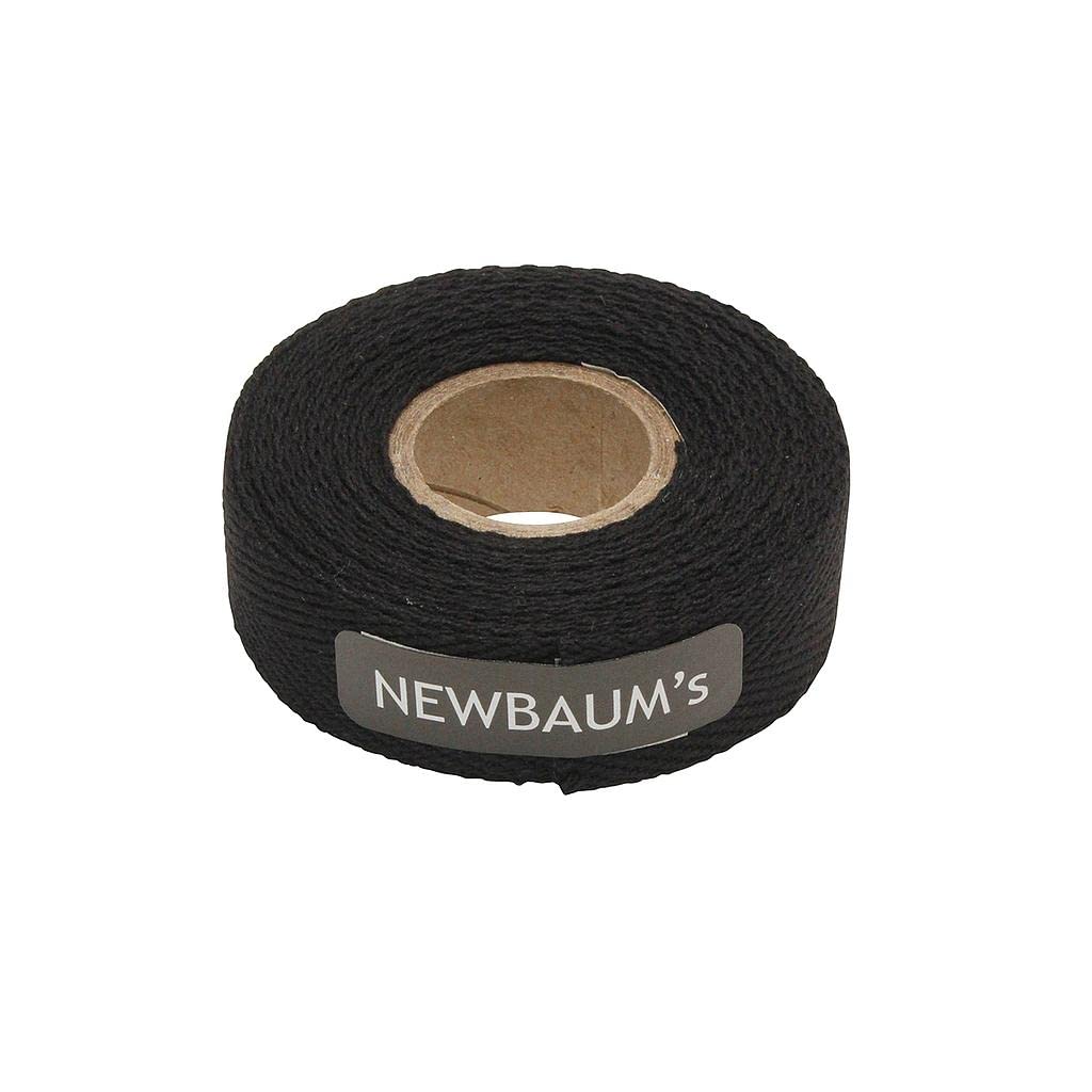 Newbaums Cloth Bike Handlebar Tape (Black), 10 Ft Roll Bike Bar Grip Tape (075A Wide), Cotton Bar Tape Road Bike, Adhesive Back 