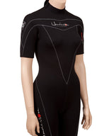 Henderson Woman Thermoprene 3Mm Shorty (Back Zip) Scuba Diving Wetsuit-Black-10