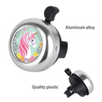 Mzelq Bicycle Bell Cute Clear Sound Adjustable Size Aluminum Bike Accessories Bell Ring For Girls Women Kids Adults (Unicorn)