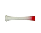 Bamboobat 18'' Hand Trainer/Glove Pounder Wood Baseball Bat, White Handle/Bright Red