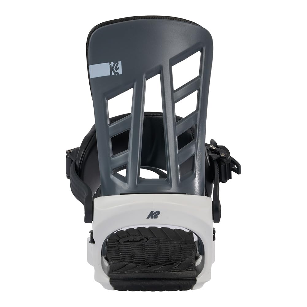 K2 Indy Mens Snowboard Bindings, Xl: 11+, Grey/White