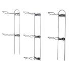 Knape & Vogt John Sterling Sports Rack For Garage, 7-Ball Capacity, Alloy Steel, Silver, 63-1/8''