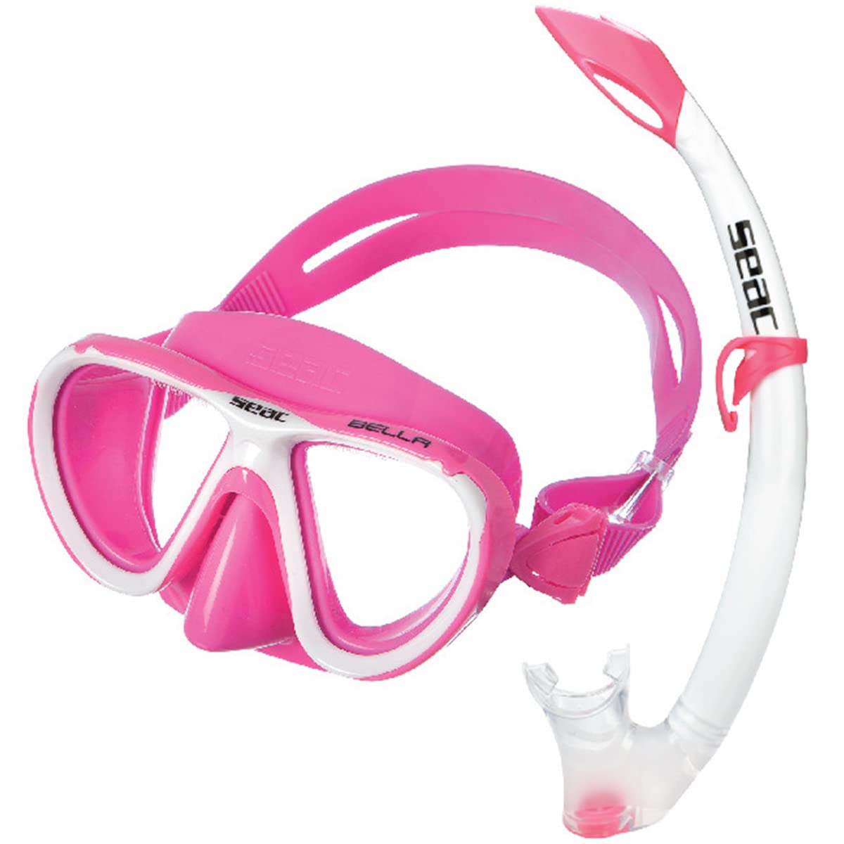Seac Set Bella Color, Diving Mask And Snorkel Set For Kids