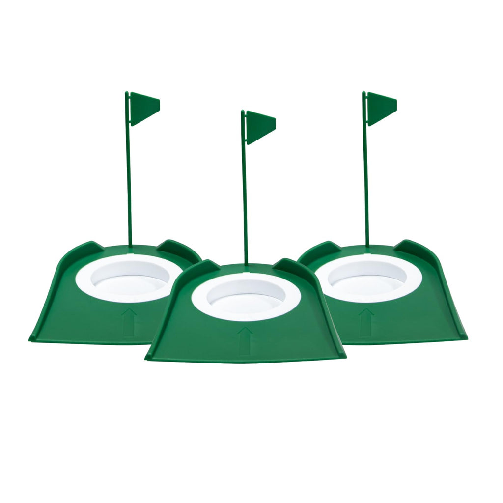 Shu-Ran 9 Pack Golf Putting Cups And Flag, Plastic Golf Training Aids With Golf Ball Retriever Mini Golf Hole For Kids Adults, P