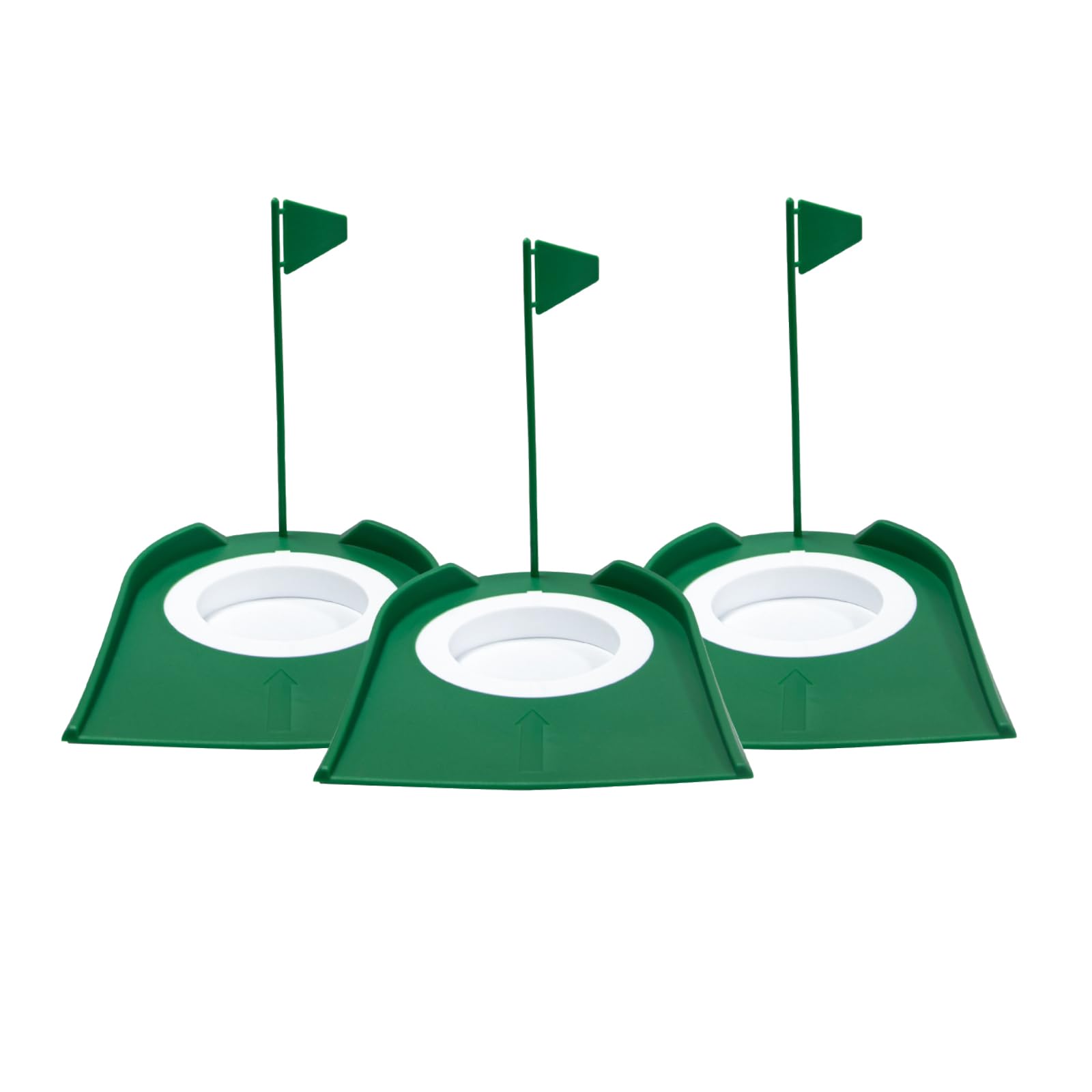 Shu-Ran 9 Pack Golf Putting Cups And Flag, Plastic Golf Training Aids With Golf Ball Retriever Mini Golf Hole For Kids Adults, P