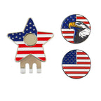 Pinmei Flower Golf Ball Marker With Golf Hat Clip For Your Friend (Red Flag)