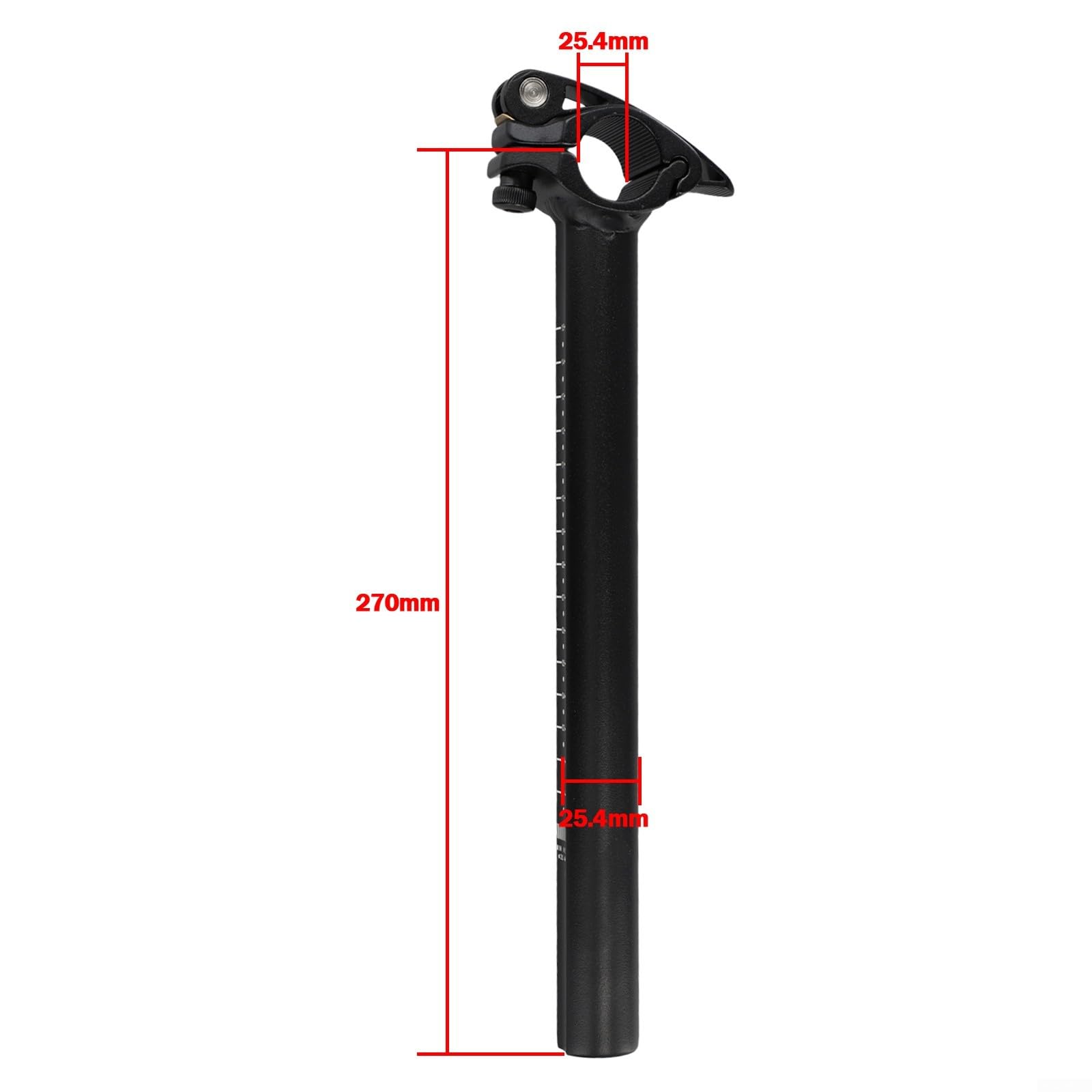 Bike Stem, Adjustable Front Risers Quickrelease Folding Bike Handle Bar Stem Lightweight Bike Stem For Moutain Bike Road Bike(25