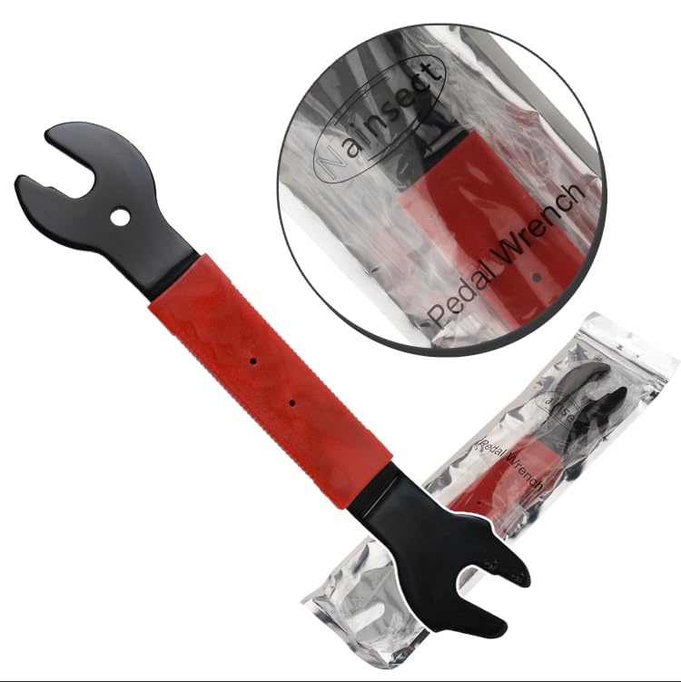 Pedal Wrench Double Sided Bicycle Pedal Removal 15/16/17Mm Bike Spanner Home Mechanic Pedal Repair Tool With Long Hand Comfortab