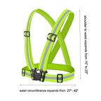 Chiwo Reflective Vest Running Gear 2Pack, High Visibility Adjustable Safety Vest For Night Cycling,Hiking, Jogging,Dog Walking,