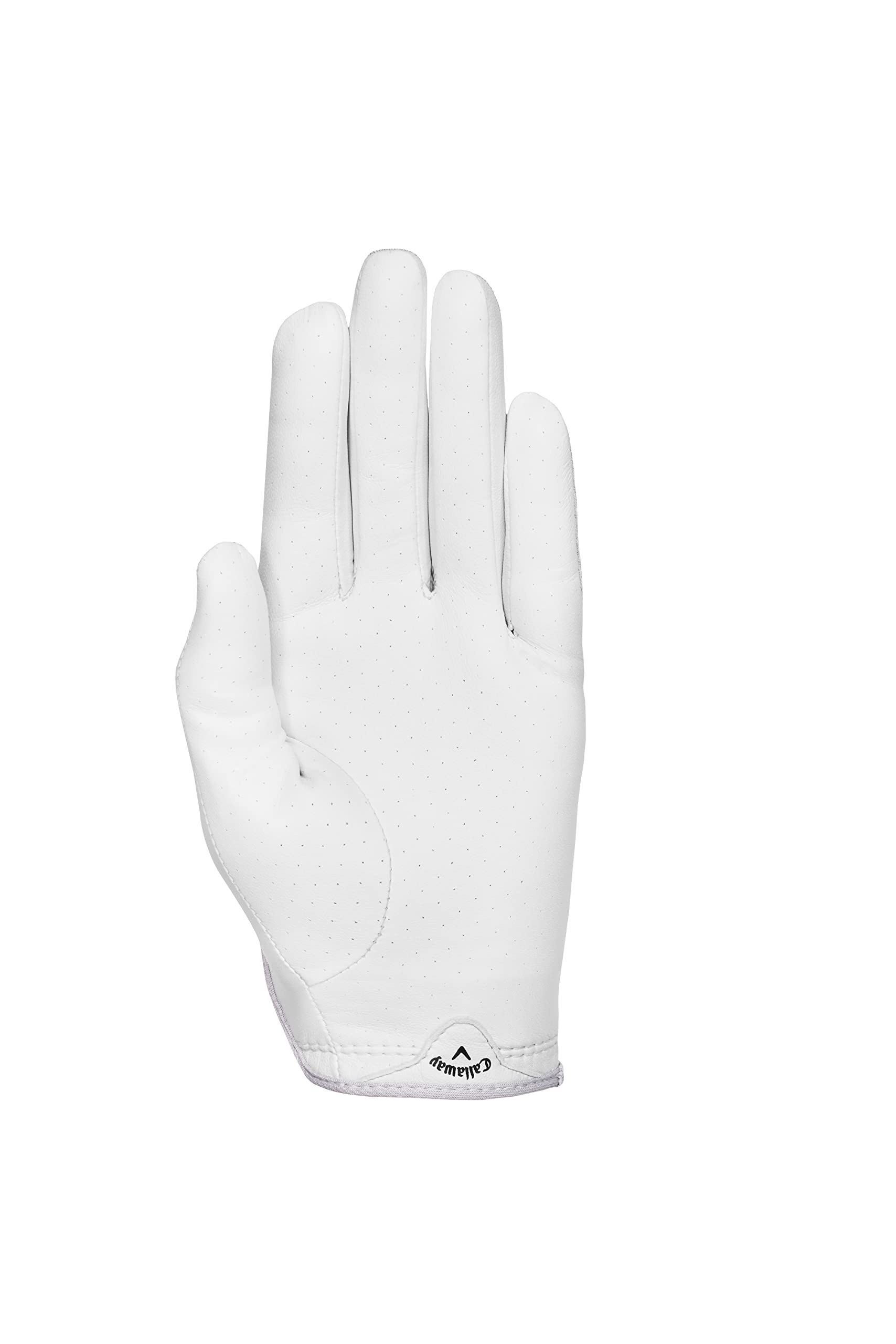 Callaway Golf 2022 Womens X Spann Glove (White, Standard Small, Worn On Left Hand)