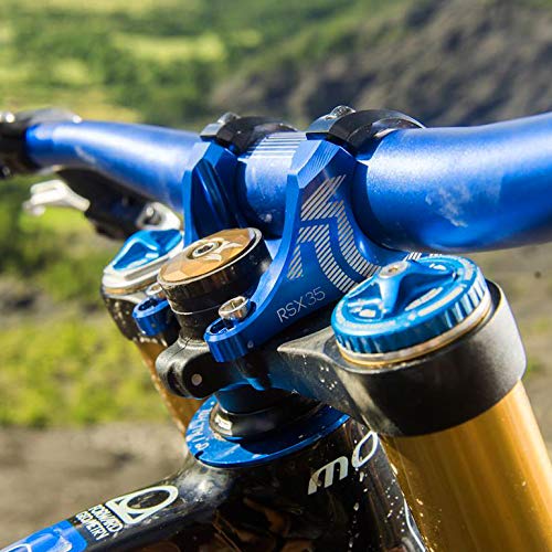 Funn Rsx Mountain Bike Direct Mount Bike Stem With 35Mm Bar Clamp, 2 Pieces Lightweight Split Design For Dual Crown Forks, Adjus