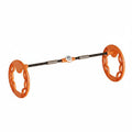 MERISHOPPDouble Wheel Fitness Wheel Silent Bearing Double Wheel Abdominal Roller MultiFunction Portable Core for Indoor Yellow|