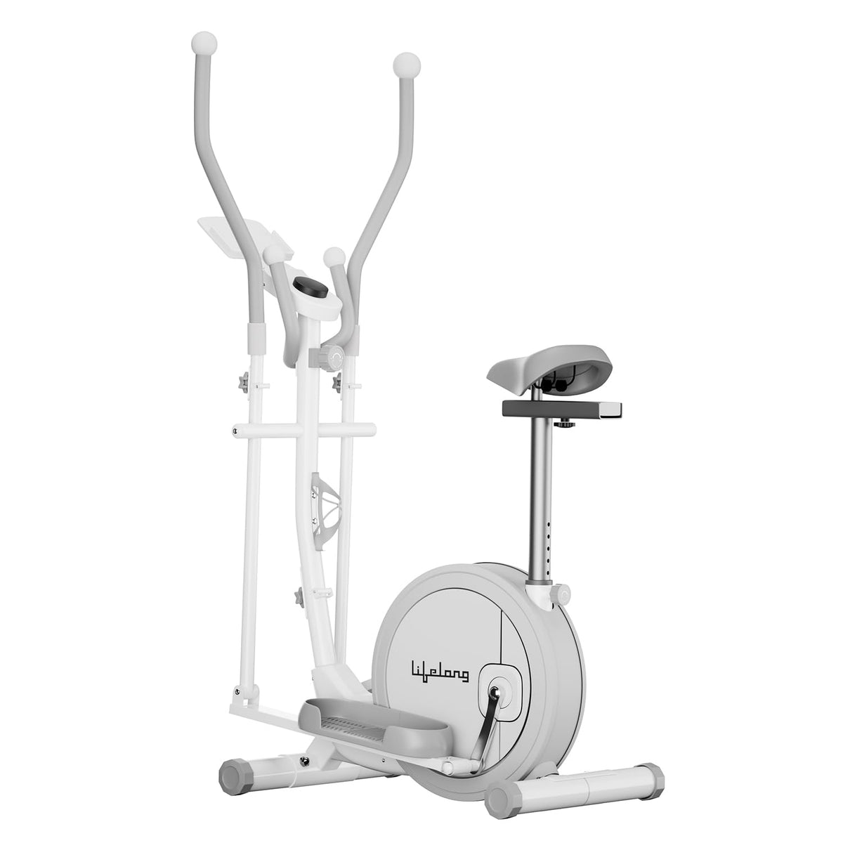 Lifelong Elliptical Cross Trainer Bike For Home Use | Cycling Machine | Exercise Machine With Touch Led Screen Display, Adjustab
