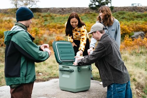 Stanley Adventure Outdoor Cooler 30 Qt | Heavy Duty Outdoor Camping Cooler With Easy Carry Side Handles | 4 Days Cooling Ice Che