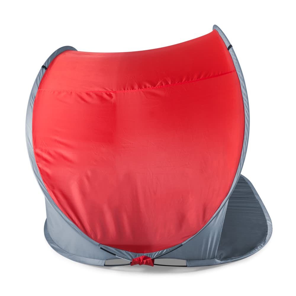 Picnic Time Ncaa Cornell Big Red Manta Portable Beach Tent - Pop Up Tent - Beach Sun Shelter Pop Up