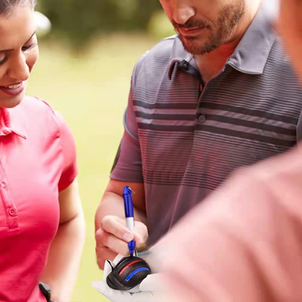8 Pack Precision Golf Ball Marker, Upgrade Golf Accessories, 4 Golf Ball Marking Stencils And 4 Colors Golf Ball Markers, Golf B