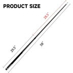 Gse 58'' 2-Piece Fiberglass Graphite Composite Billiard Pool Cue Stick (Matte Black, 21Oz)