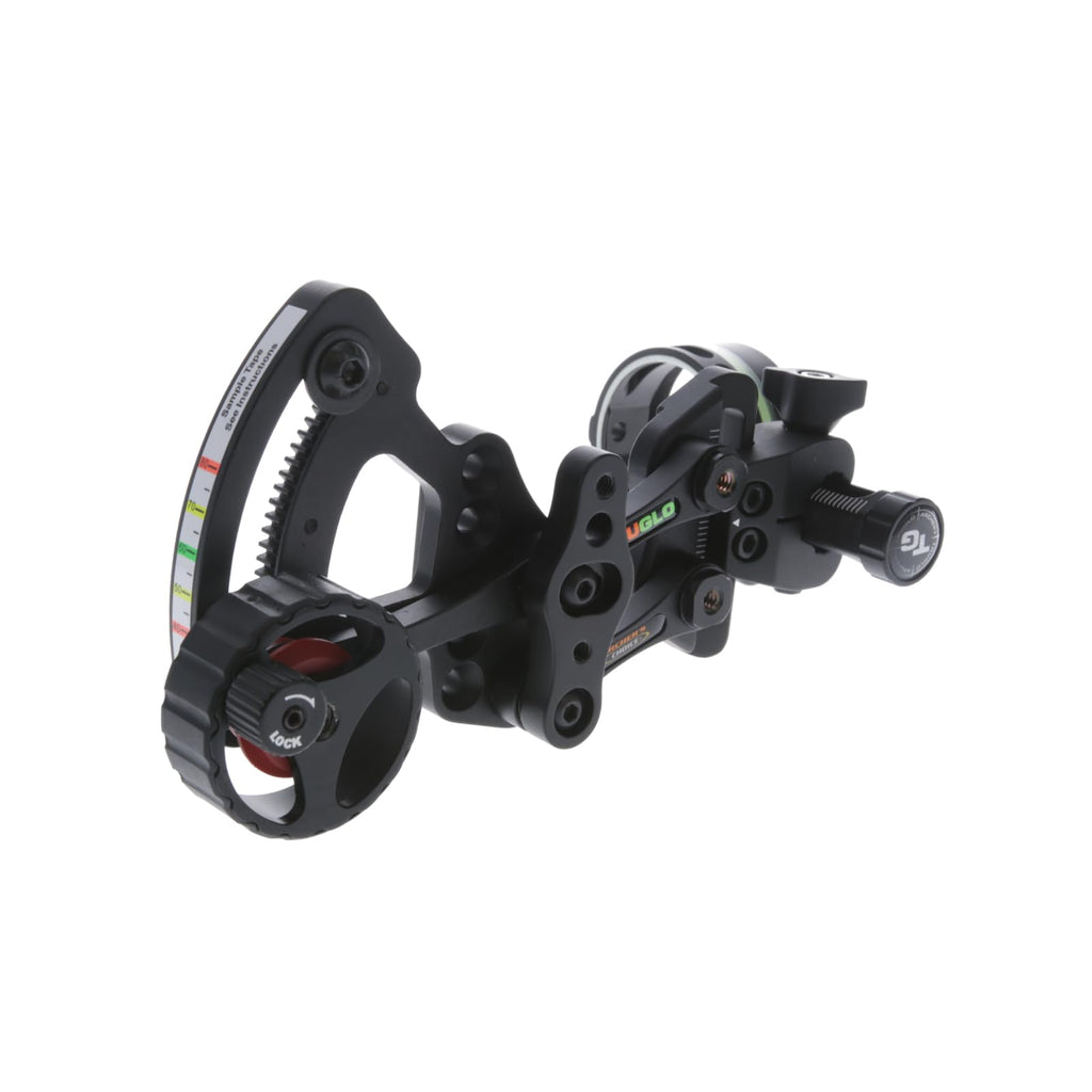 Truglo Range-Rover Series Single-Pin Moving Bow Sight, Black, Left-Handed, .019'' Pin, Toolless Micro-Adjustable Windage