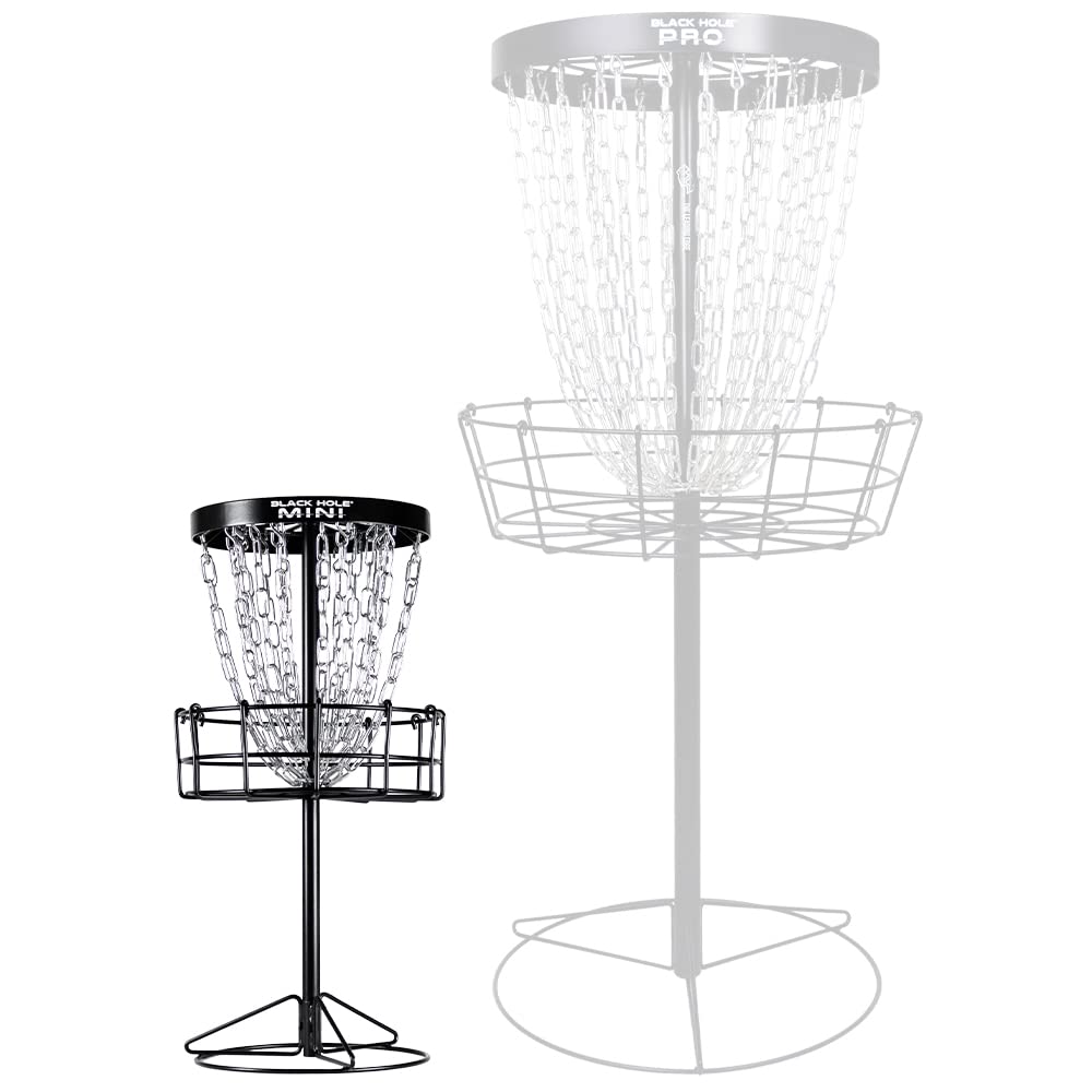 Mvp Disc Sports Black Hole Mini 24-Chain Disc Golf Basket Target