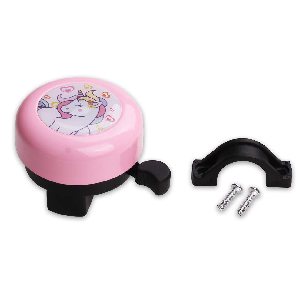 Mini-Factory Pink Unicorn Bike Bell For Kids - Cute Bicycle Accessory For Girls And Toddlers