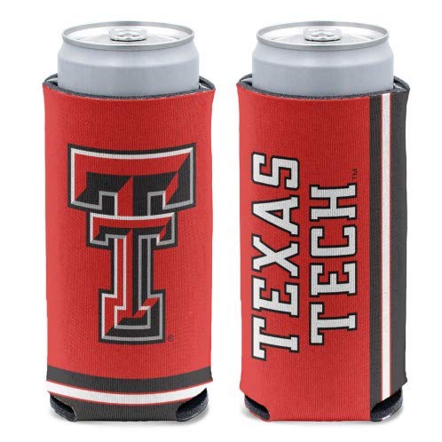 Wincraft NCAA Texas Tech Red Raiders Slim Can Cooler, Team Colors, One Size
