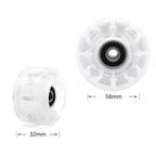 Nezylaf 8 Pack 78A Light Up Roller Skate Wheels 32  5836  65Mm, Luminous Skate Wheels With Bearings Installed For Indoor Or Outd