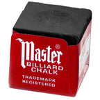Master Billiard Pool Chalk, Pack Of 12 Cubes, Rust, With Protective Box - Professional Billiards Chalk For Smooth, Even Coating