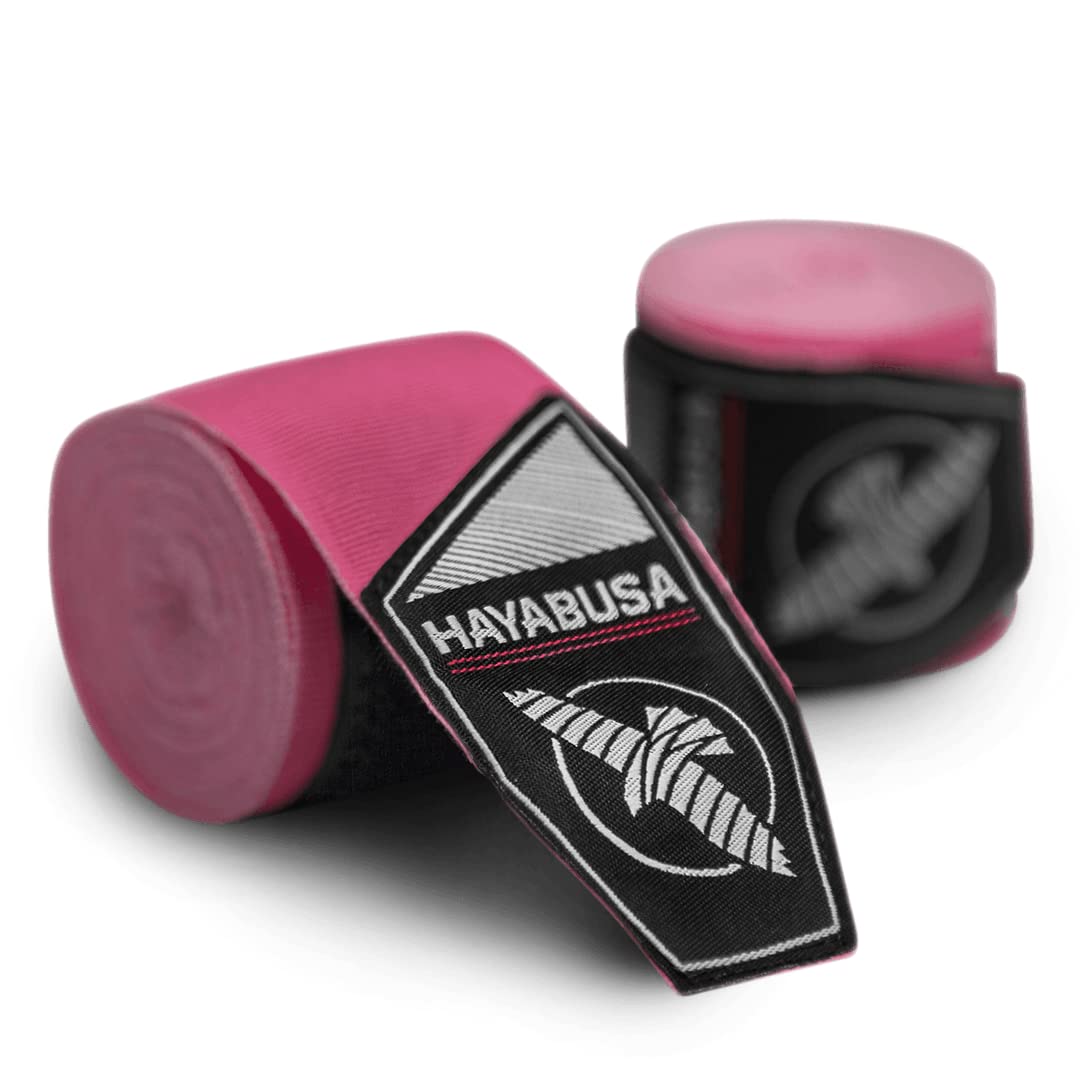 Hayabusa Boxing Hand Wraps Perfect Stretch 4.0 for Men & Women - Pink, 180 inches