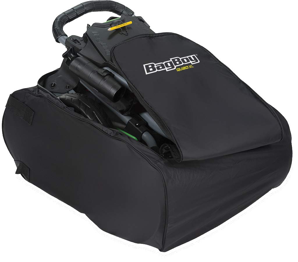 Bag Boy Carry Bag Quad Black, 9.84'' L X 11.42'' W X 24.41'' H