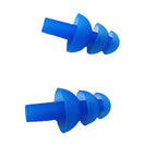 6Pairs Soft Silicone Earplus Swimmers Flexible Ear Plugs For Swimming Sleeping With Earplug Case (Blue)