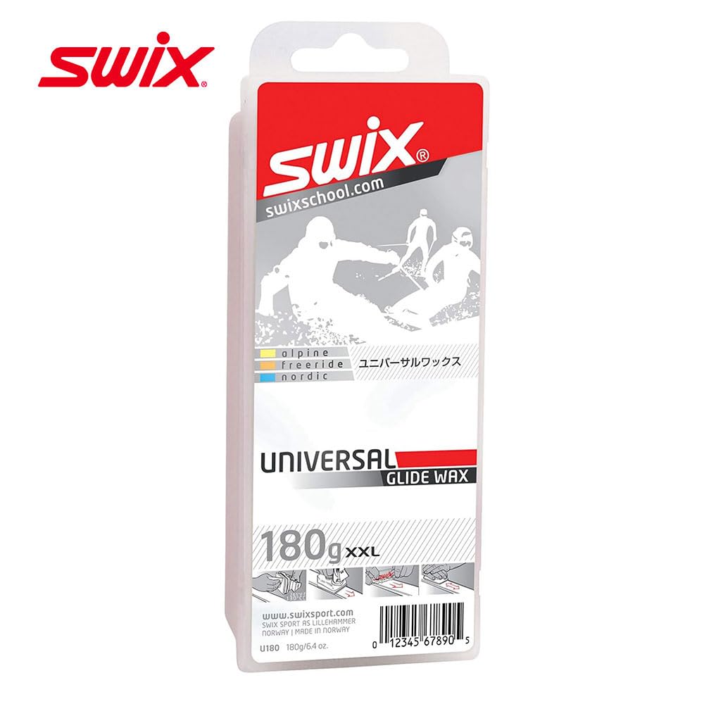 Swix Universal Ski/Snowboard Glide Wax, 180G, One Size (U180)