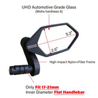 Meachow 2022 New Bar End Bike Mirror, Crystal Uhd Automotive Grade Glass Lens E-Bike Mirrors, Scratch Resistant, Safe Rearview M