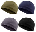 Paropakr Lightweight Summer Skull Caps Soft Cotton Lycra Beanie Hats Stretchy Helmet Liner Multifunctional Headwear For Men Wome