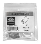Female Elbow 45 1/8'' Ss (Pack Of 1)