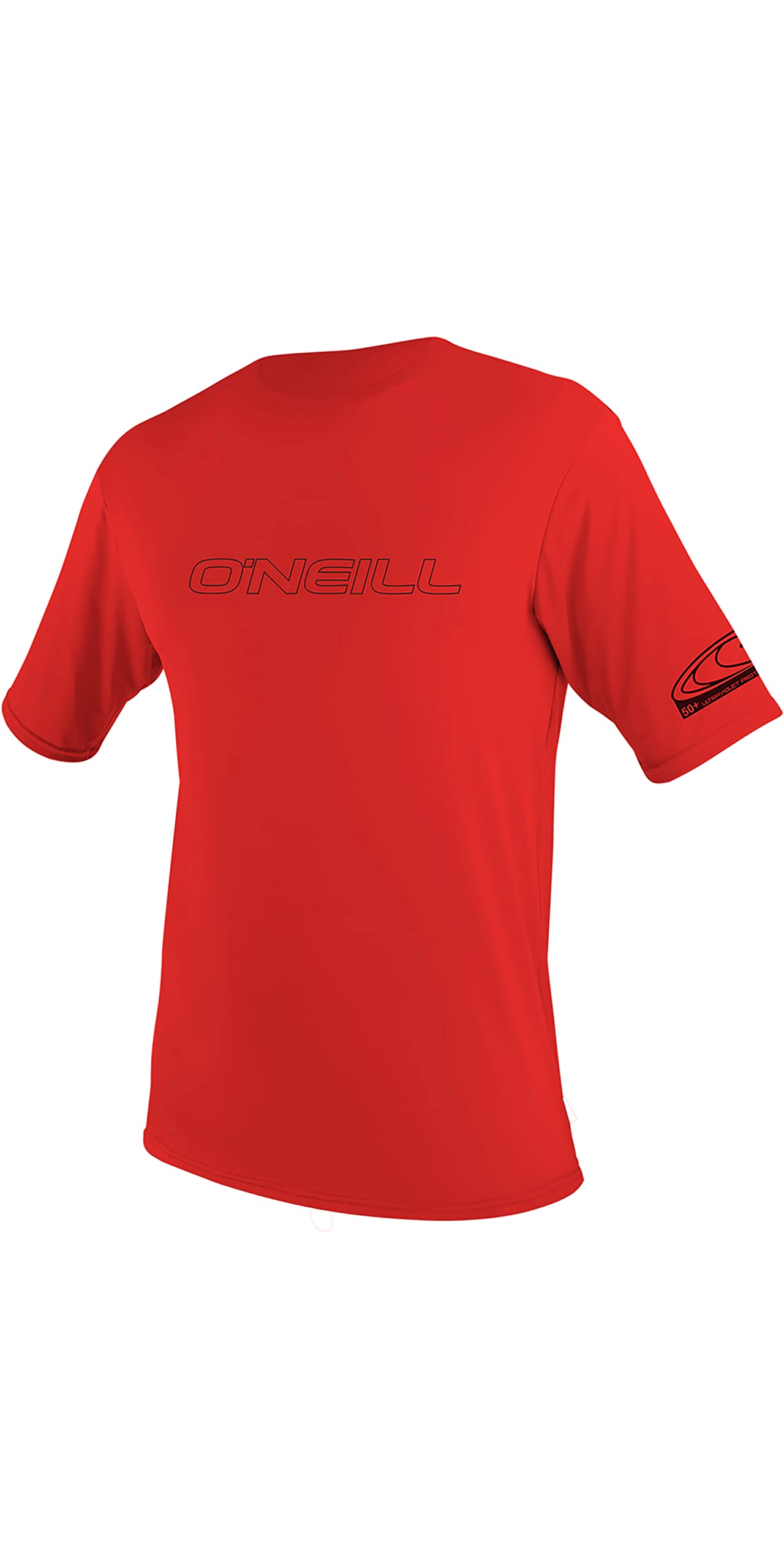 ONeill Wetsuits UV Sun Protection Youth Basic Skins Short Sleeve Tee Rashguard (Red, 6)